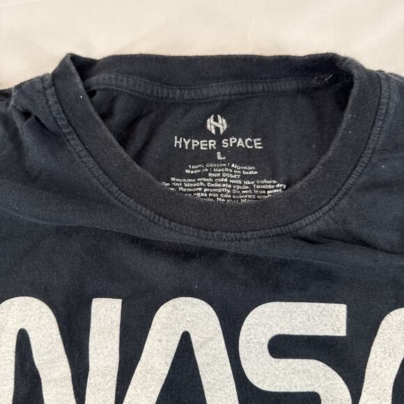Nasa Shirt Men's Large Black Logo Astronaut Graphic Tee Short Sleeve PreOwned - Picture 7 of 8